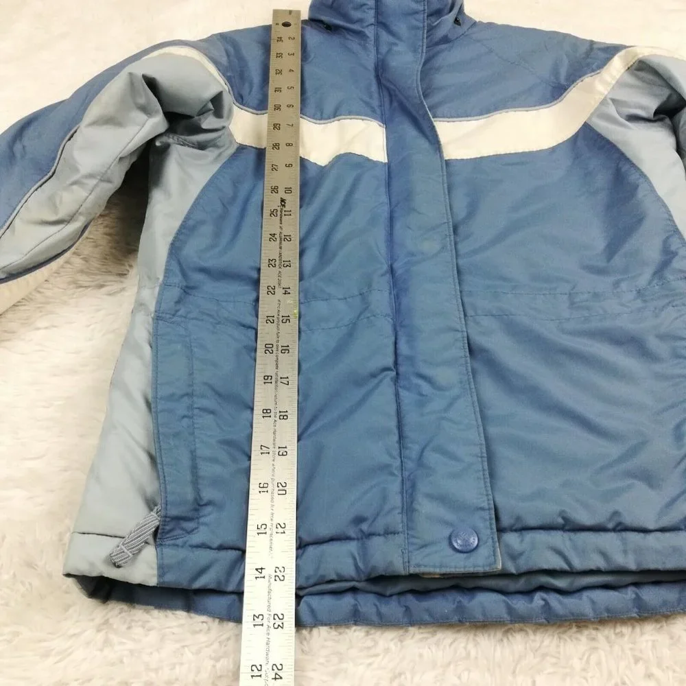 Columbia Girls Jacket‎ Insulated Blue Full Zip Pockets Youth 7/8